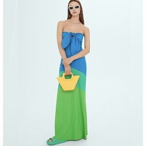 NWT Simon Miller X Mango Multi Colored Maxi Dress Blogger Fave Size  4